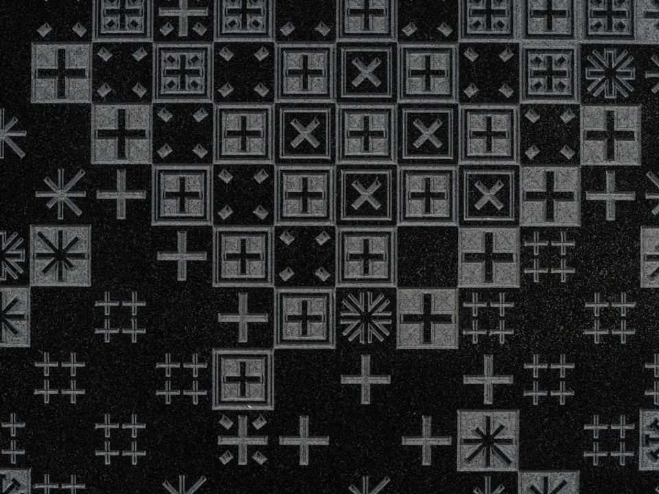 Ding Yi, Appearance of Crosses Stele 2025-1