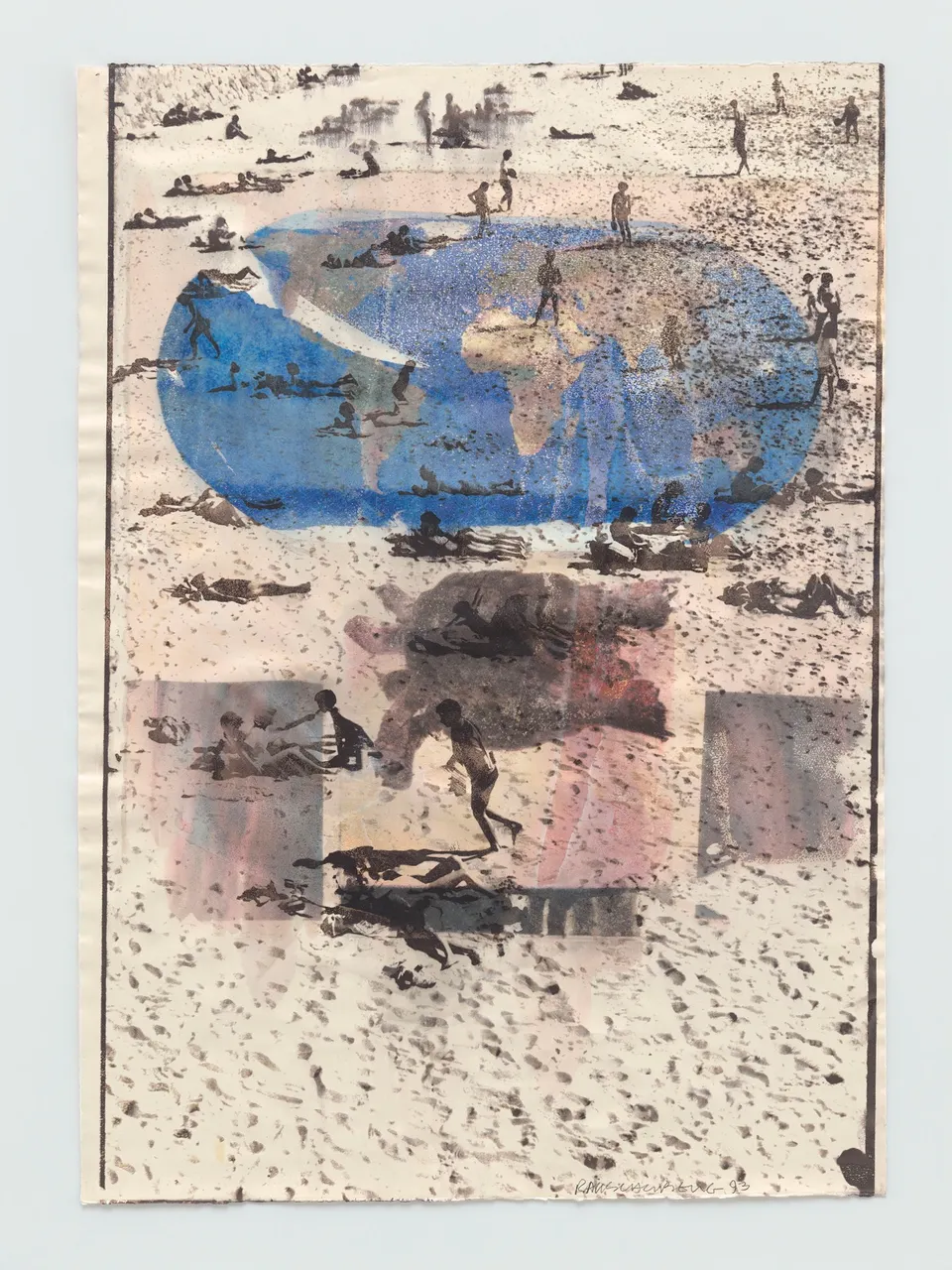 ROBERT RAUSCHENBERG, Original artwork for U.N. World Population Conference print and poster (Waterworks)