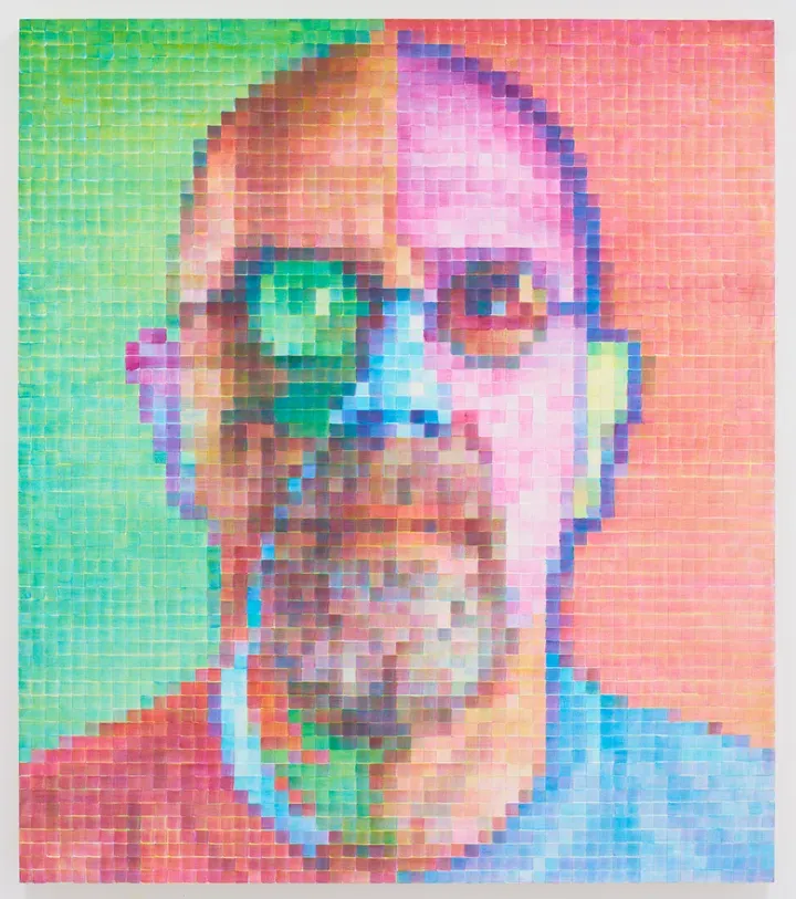 CHUCK CLOSE, Self-Portrait IV