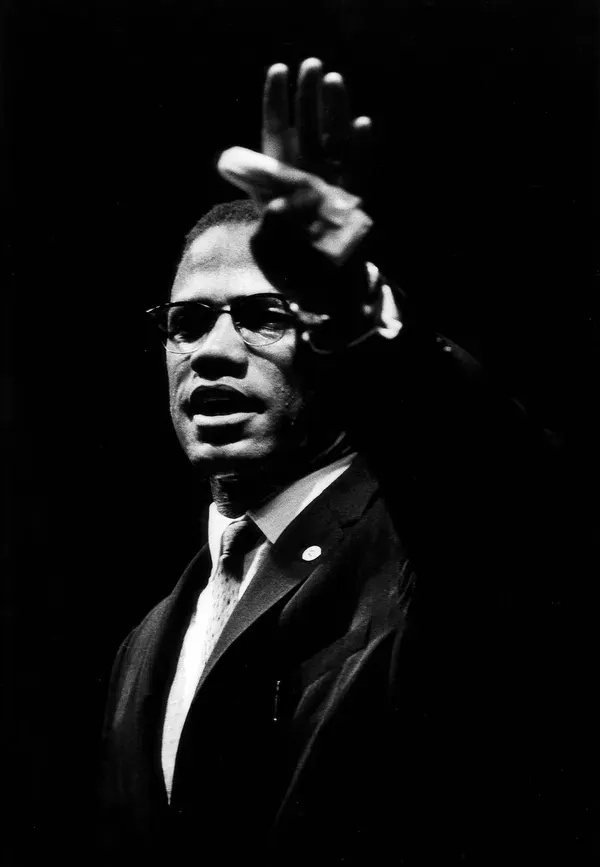 Gordon Parks, Malcolm X at Rally, Chicago, Illinois