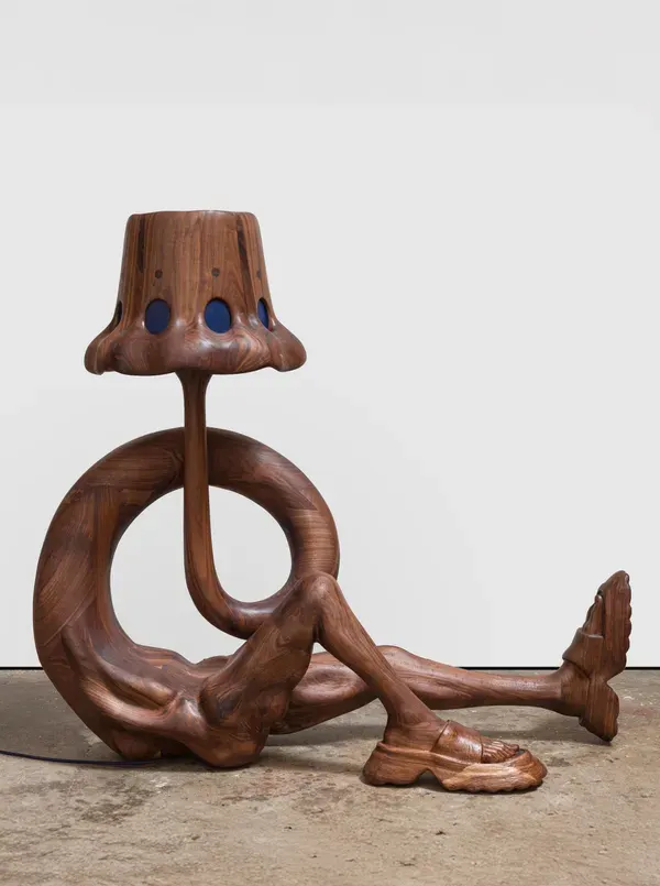 Vincent Pocsik, Reclining with Sandles in Walnut