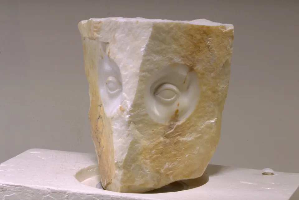 Oliver Lee Jackson, Marble and Wood Sculpture
