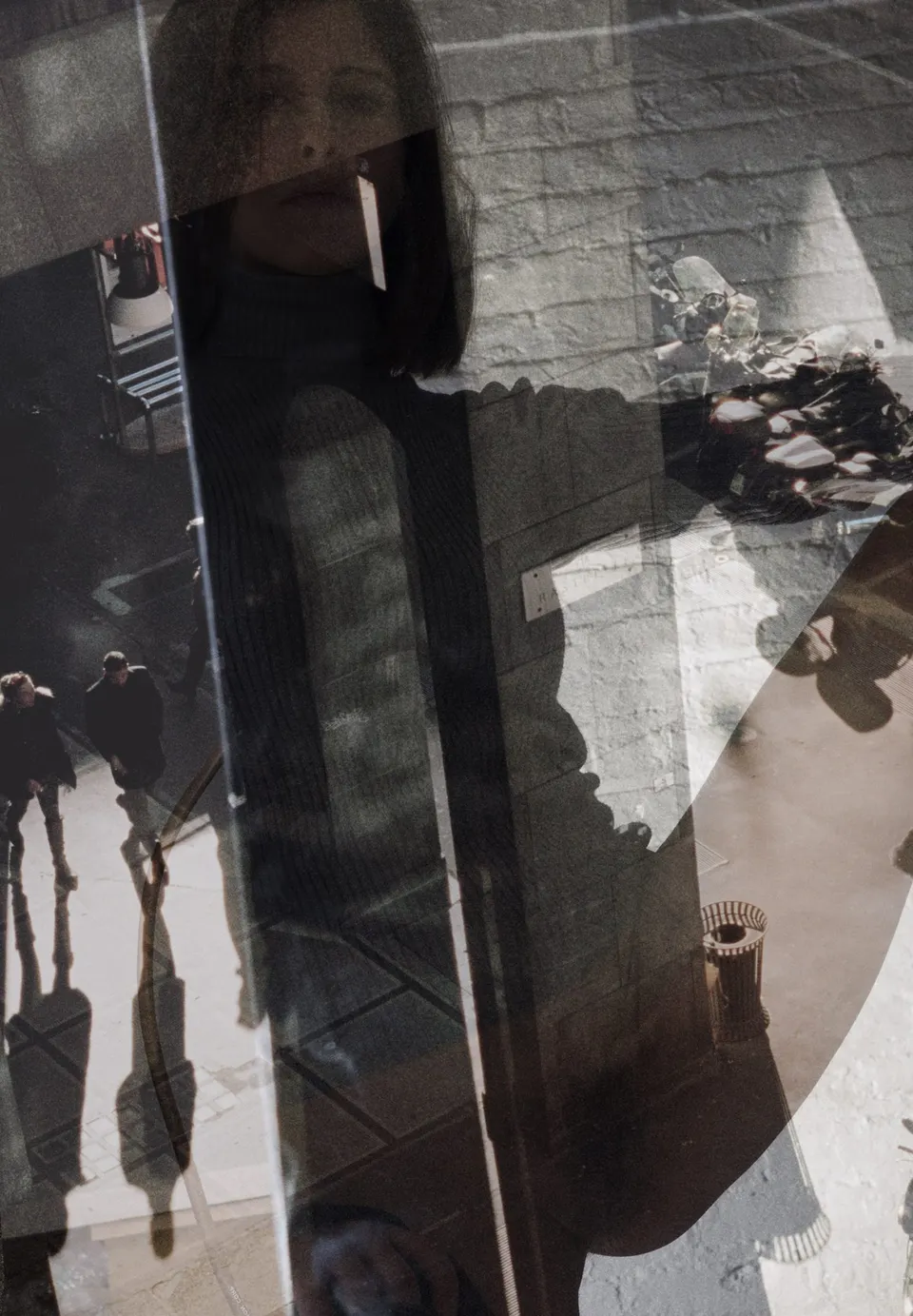 Talia Chetrit, street self-portrait #2