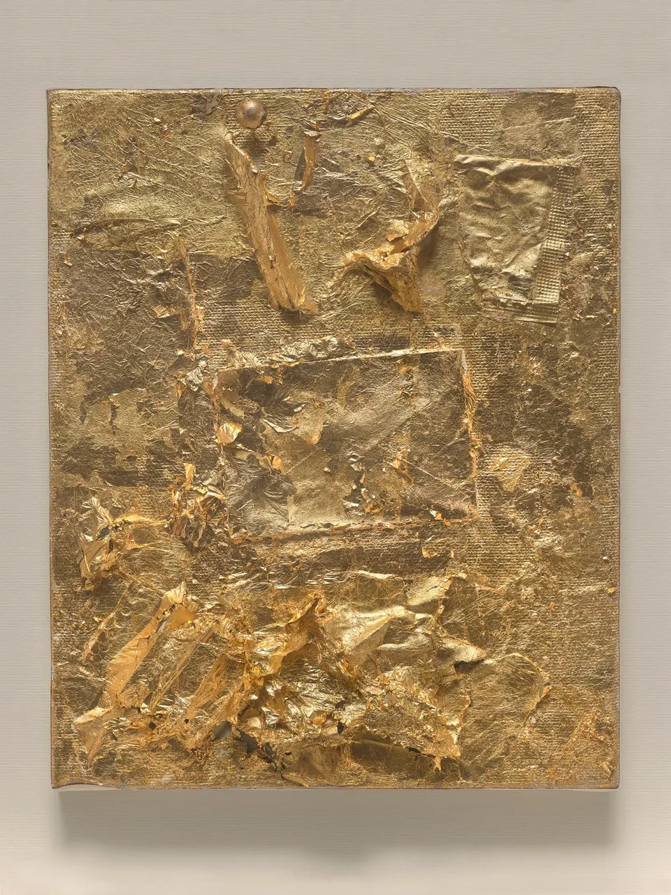 ROBERT RAUSCHENBERG, Untitled (Gold Painting)