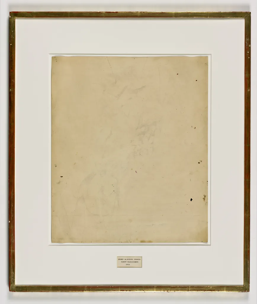 ROBERT RAUSCHENBERG, Erased de Kooning Drawing