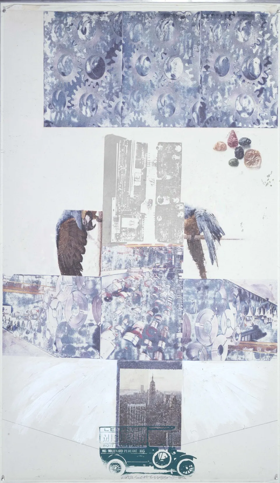 ROBERT RAUSCHENBERG, Wagon Winding (Renault Paper Work)