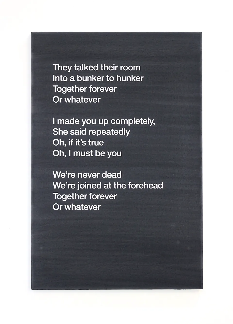 Alex Clarke, Tenselessness Togetherness