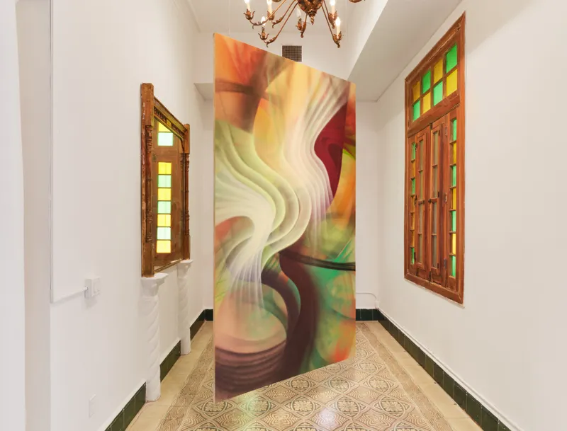 Andrea Marie Breiling, Ribbons, installation view, Villa Paula, Miami