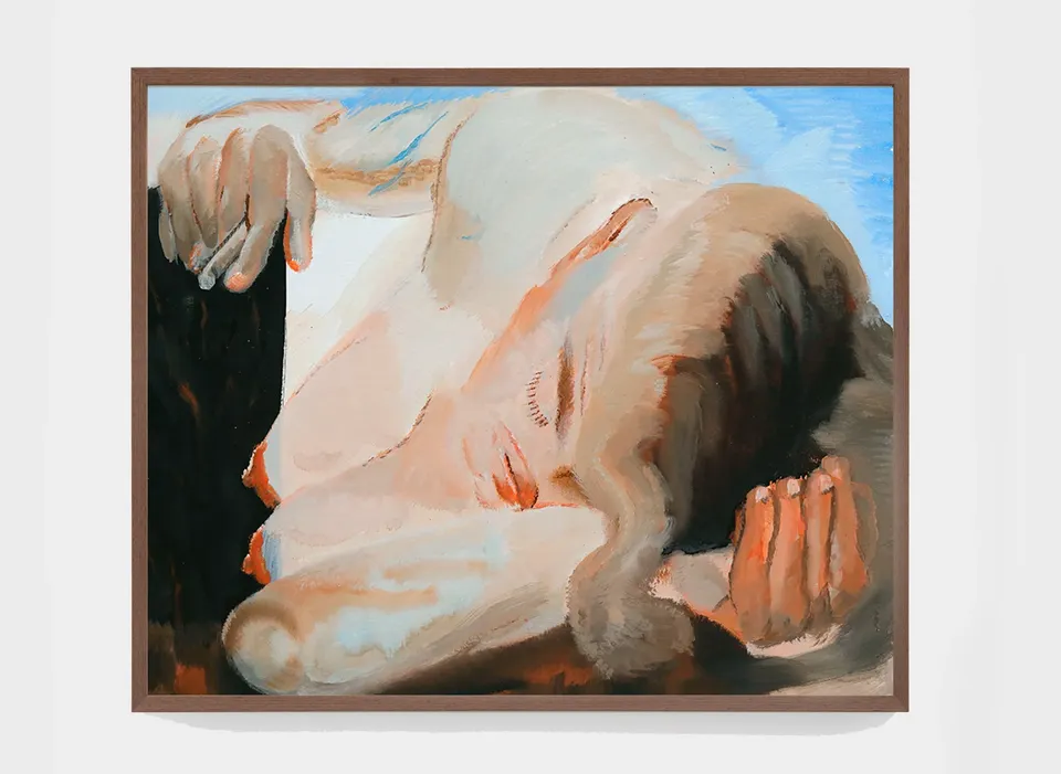 Falon Stutzman, Nude, cigarette and modern coffee table