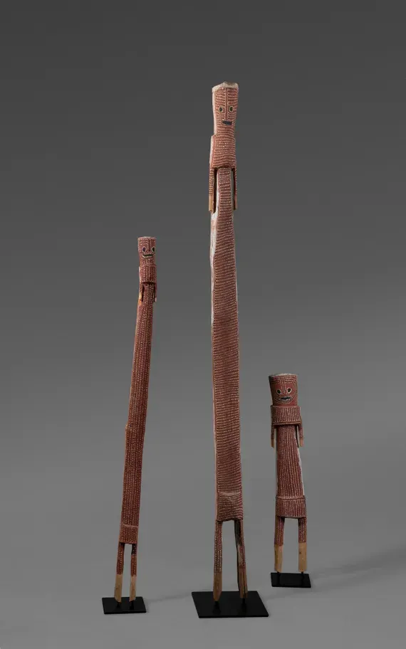 Crusoe Kuningbal, Untitled - Three Mimihs