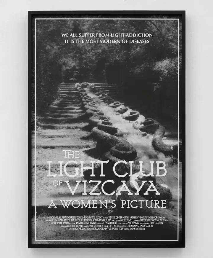 Josiah McElheny, Movie Poster (The Light Club of Vizcaya: A Women's Picture) V
