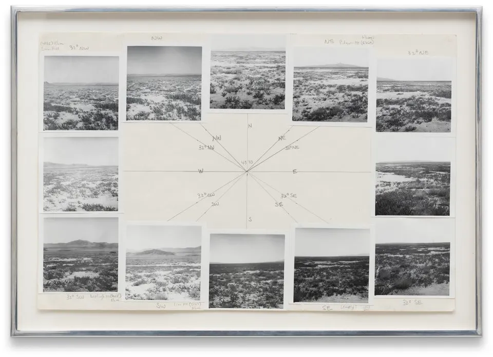 Nancy Holt, Preparatory Drawing of 'Sun Tunnels'