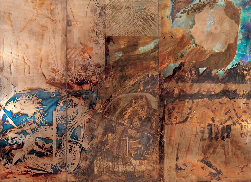 ROBERT RAUSCHENBERG, Bible Bike (Borealis)