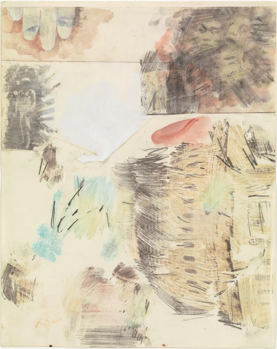 ROBERT RAUSCHENBERG, Canto IX: Circle Six, The Heretics, from the series Thirty-Four Illustrations for Dante’s Inferno