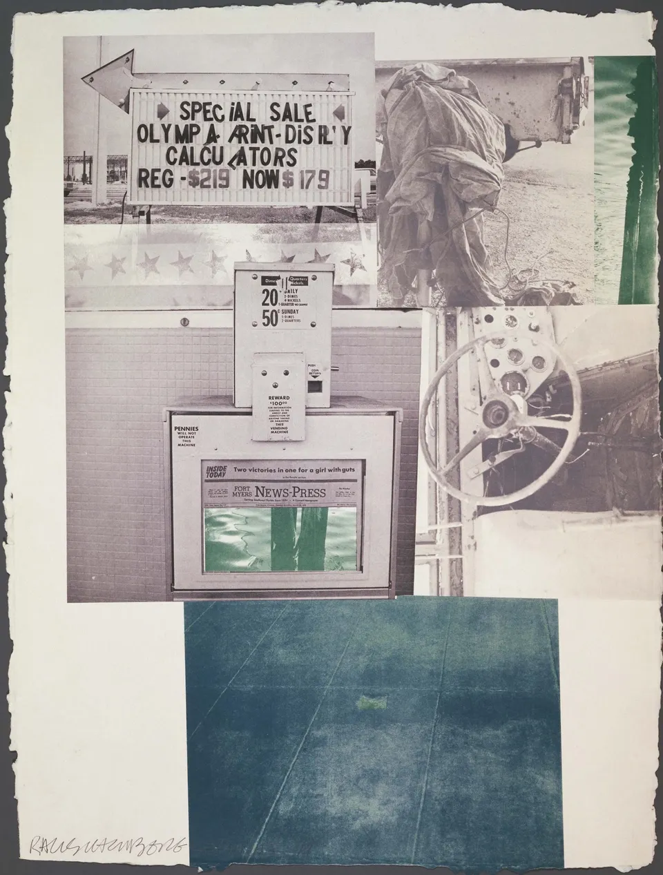 ROBERT RAUSCHENBERG, Level (Rookery Mounds)