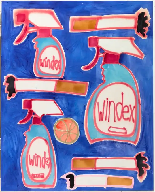 Katherine Bernhardt, Windex cigarettes basketball