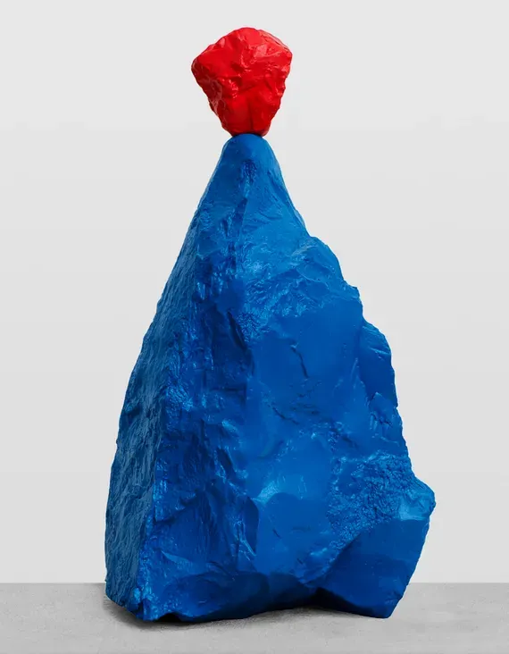 Ugo Rondinone, red blue nun