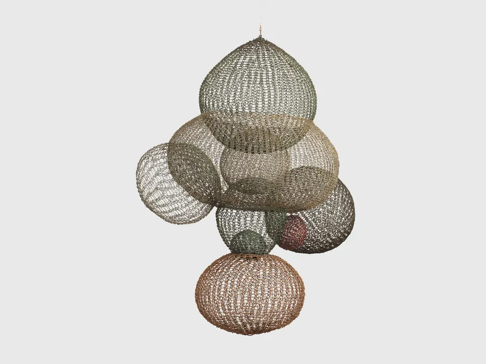 Ruth Asawa, Untitled (S.055, Hanging Asymmetrical Nine Interlocking Bubbles)
