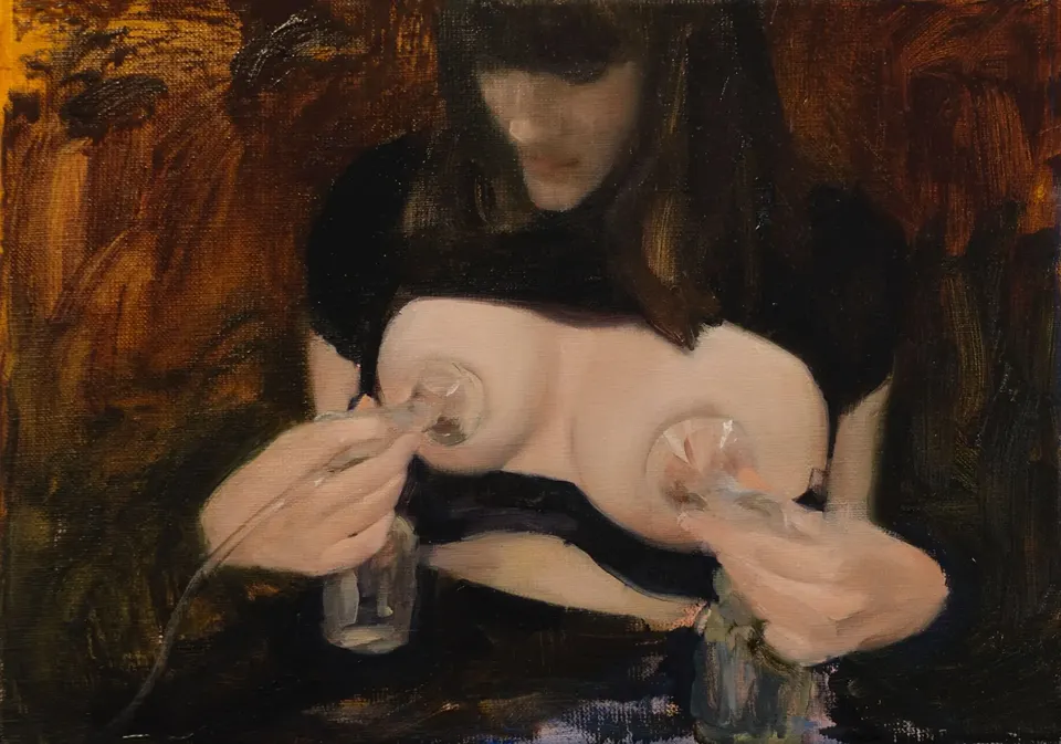 Jenna Gribbon, Pumping breastmilk