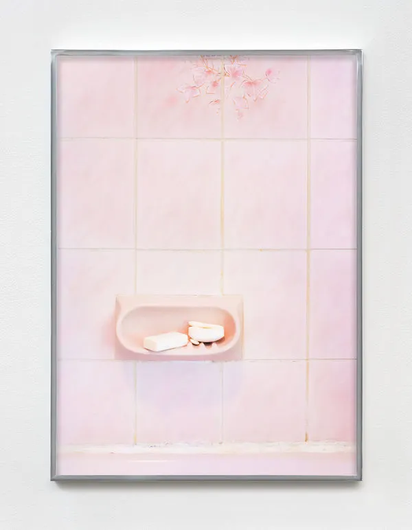 Farah Al Qasimi, White Soap in Pink Bathroom