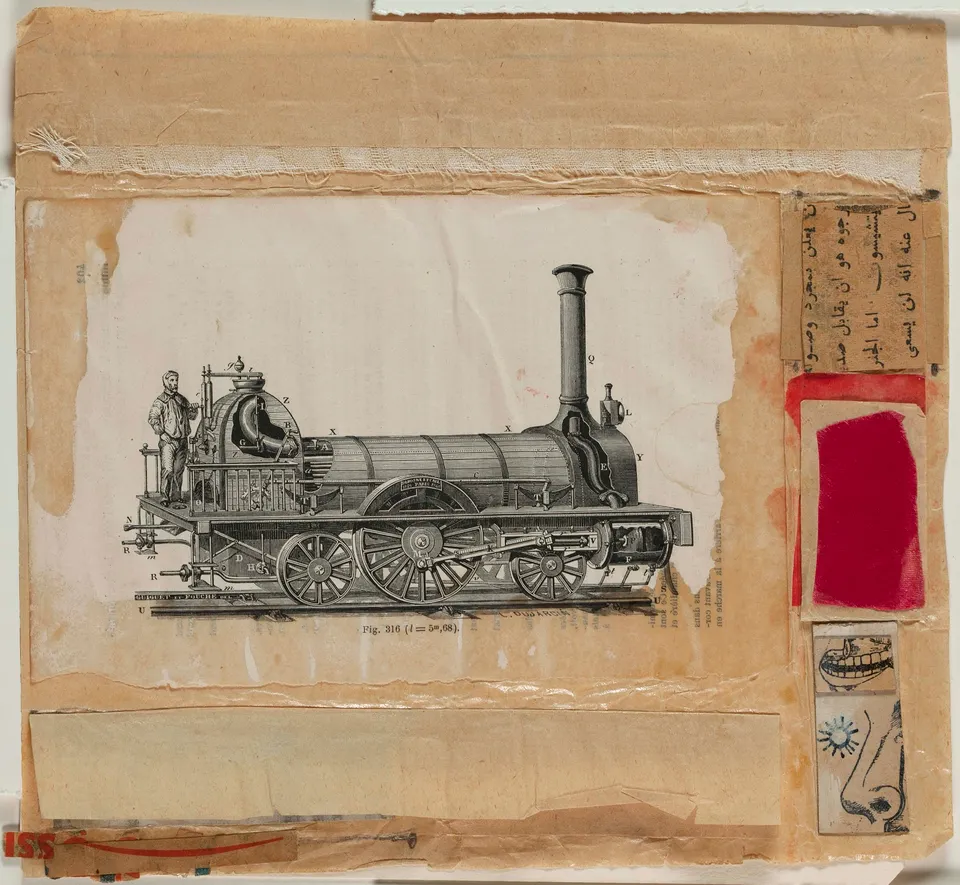 ROBERT RAUSCHENBERG, Untitled [locomotive]