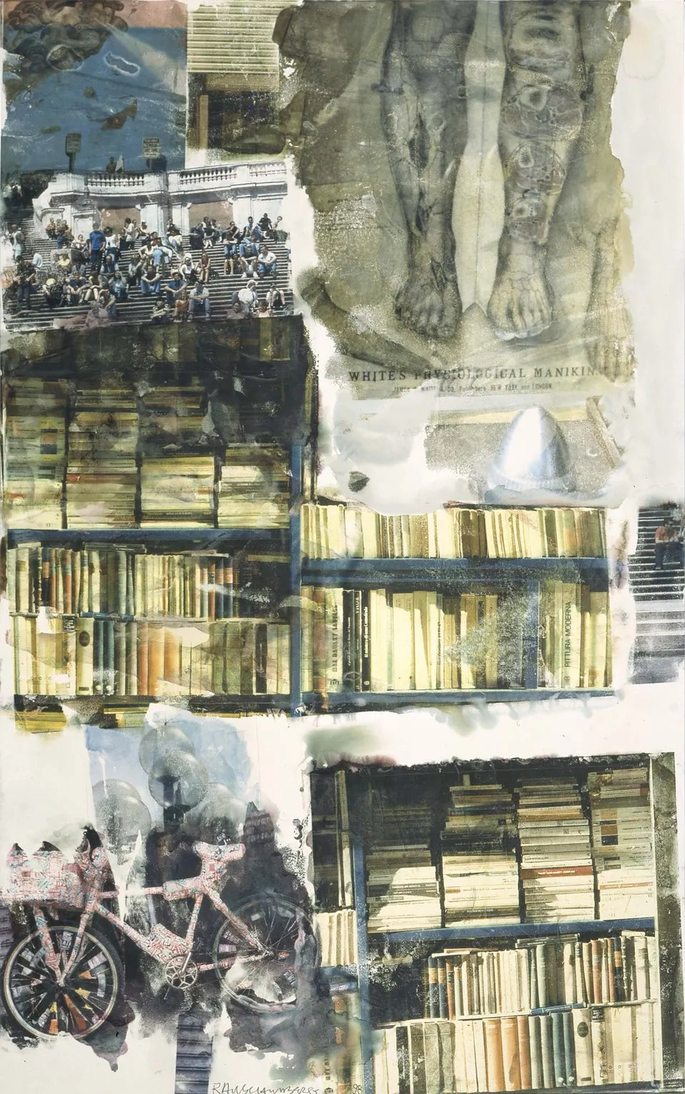 ROBERT RAUSCHENBERG, Bookworms Harvest [Anagram (A Pun)]