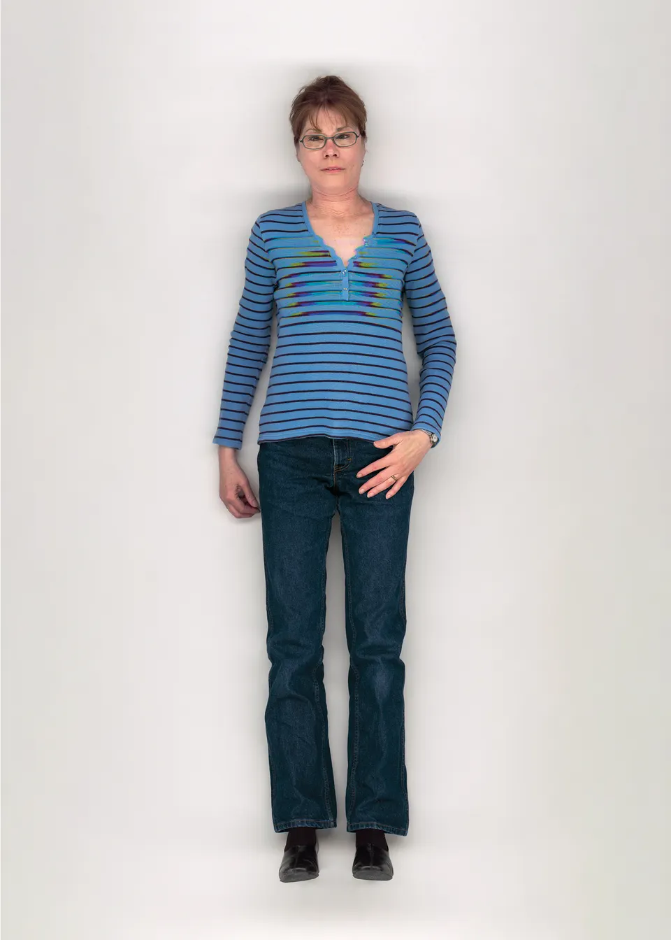 Suzy Lake, Reduced Performing: Breathing #5