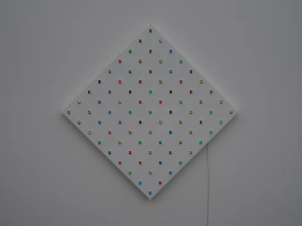 Tatsuo Miyajima, Keep Changing (Mondrian) - no.3