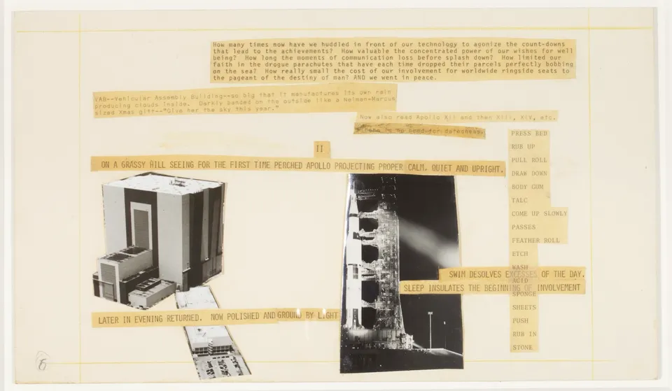 ROBERT RAUSCHENBERG, Stoned Moon Book, Page 6