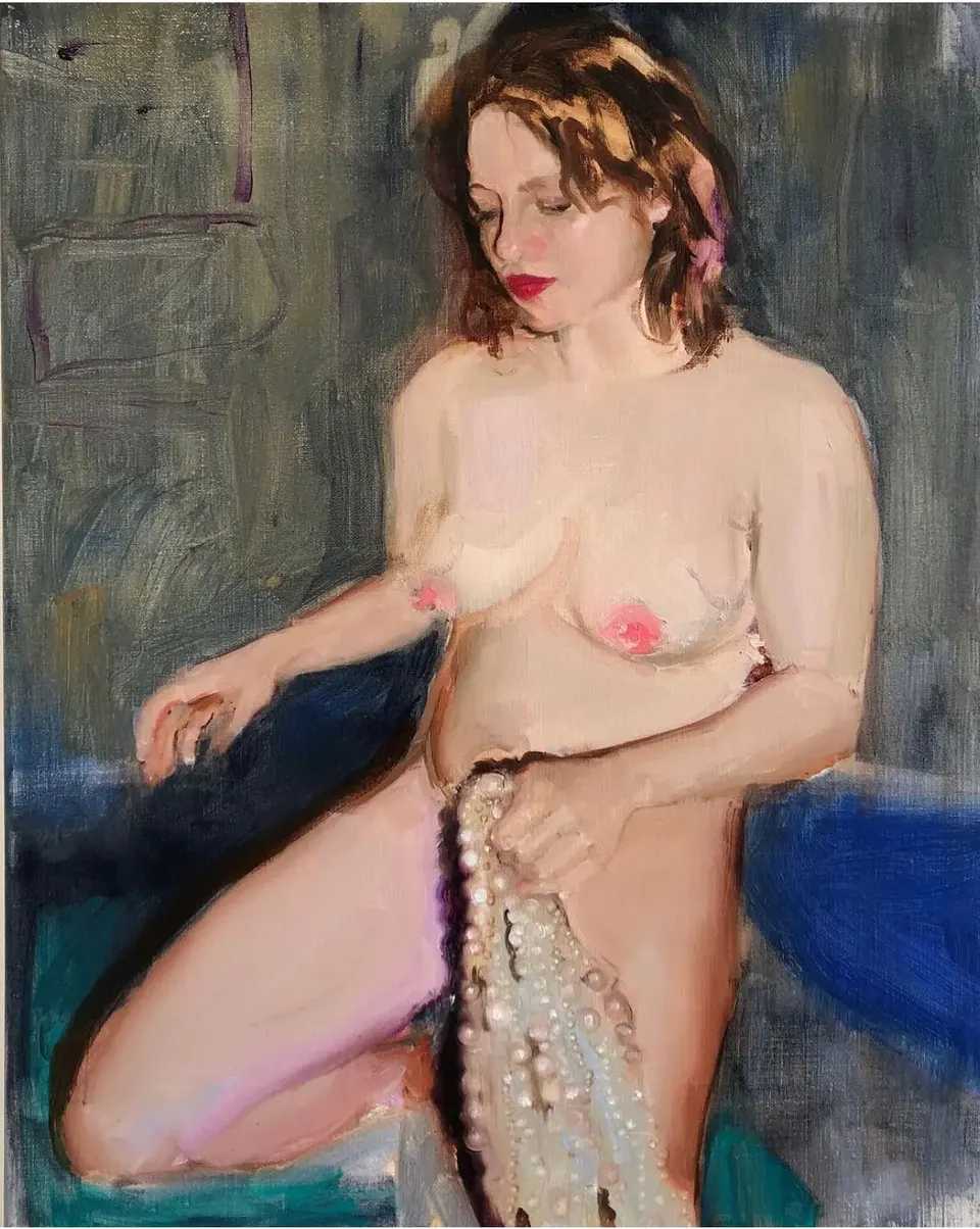 Jenna Gribbon, Tatiana in her studio