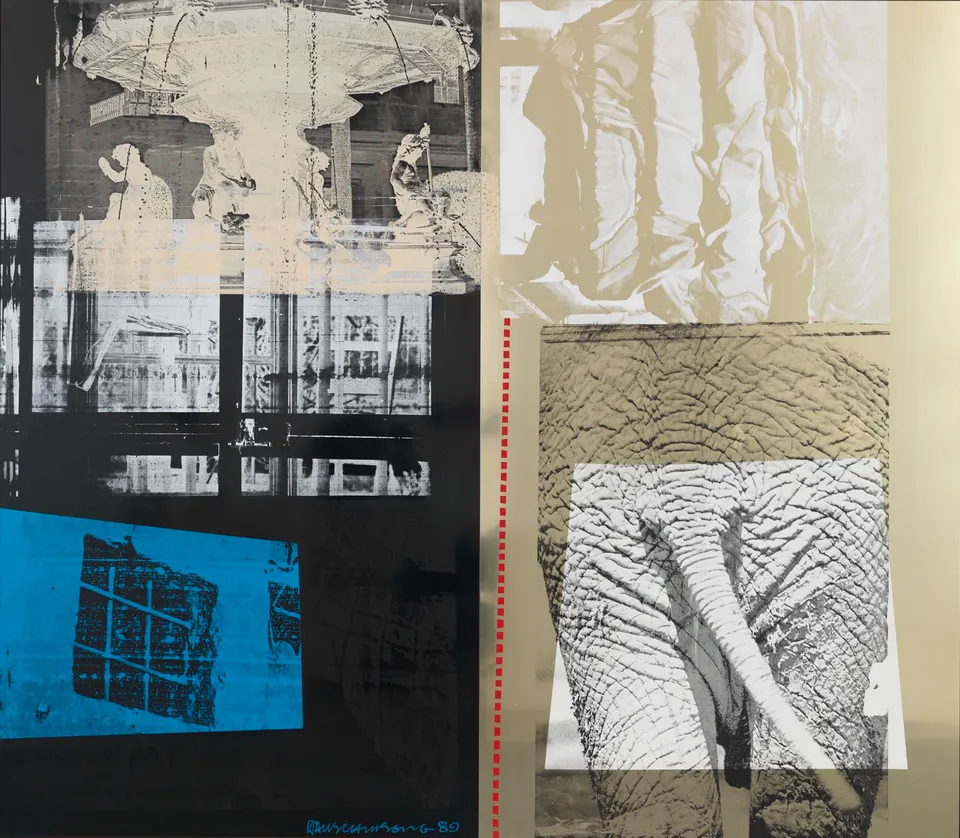 ROBERT RAUSCHENBERG, Elephant Tale (Urban Bourbon)
