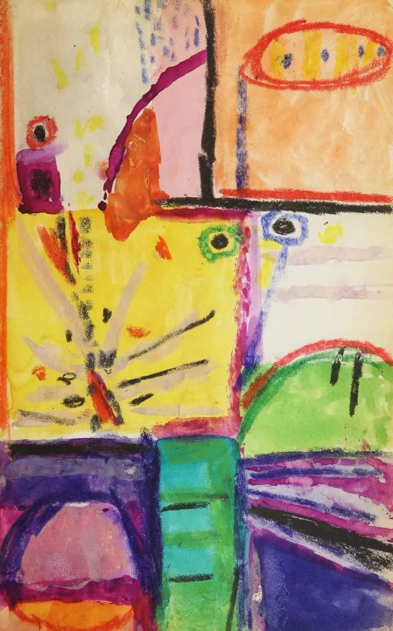 ROBERT RAUSCHENBERG, Untitled [Zoo Drawing–Abstraction]