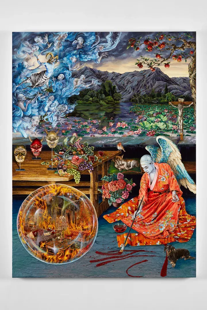 Raqib Shaw, Allegory of Melancholy (After Lucas Cranach the Elder)