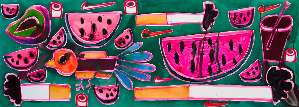 Katherine Bernhardt, Direct Flight