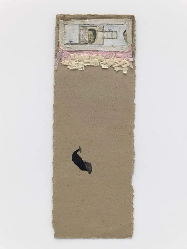 ROBERT RAUSCHENBERG, Untitled [face in bottle]