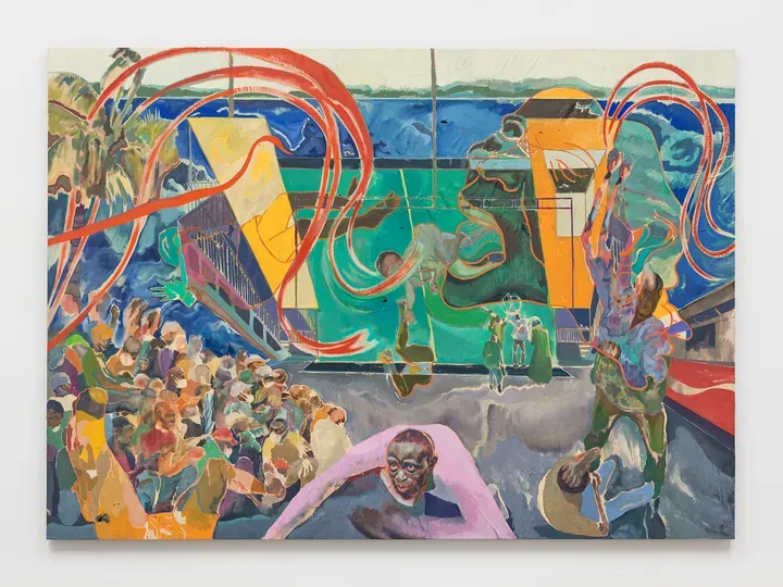 Michael Armitage, Curfew (Likoni, March 27, 2020)