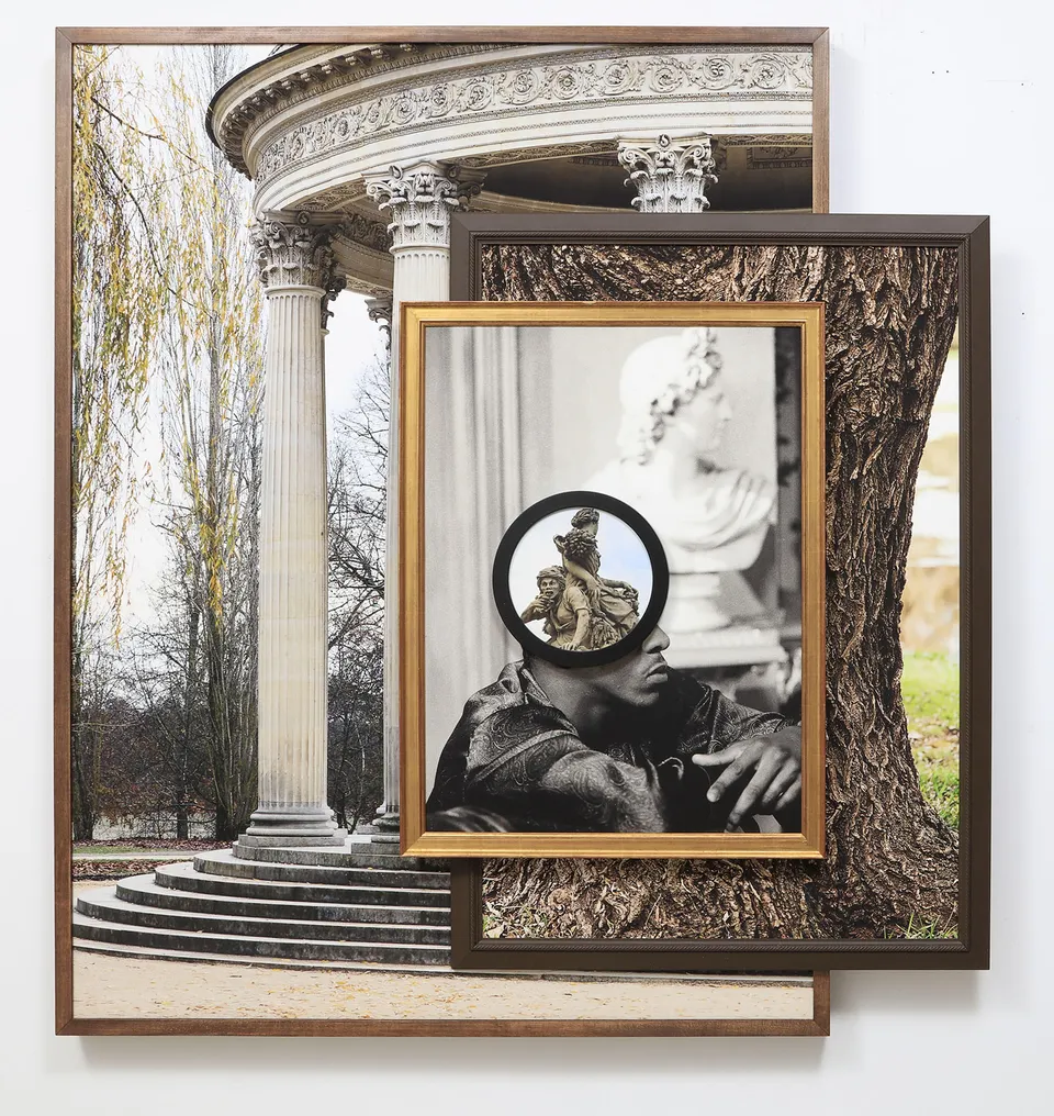 Todd Gray, Euclidean Gris Gris (Brown, Tree, White, Columns)