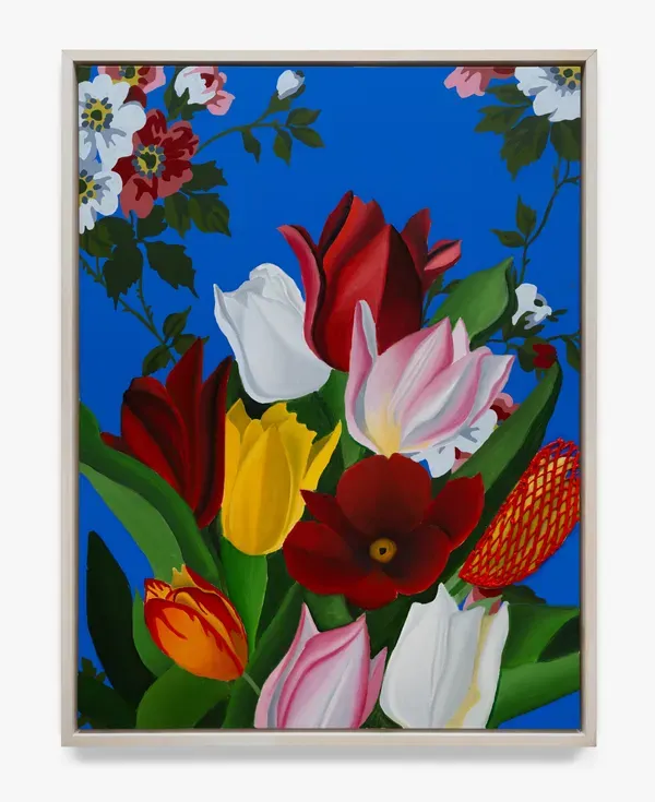 Alec Egan, Flowers with Tulip Bud in Net