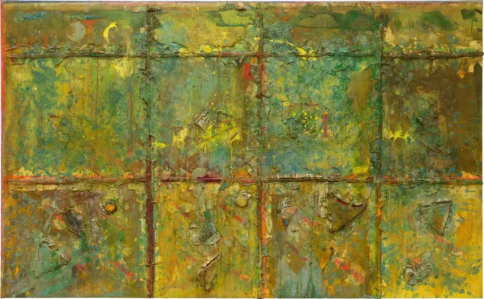 Frank Bowling, Sasha's Green Bag