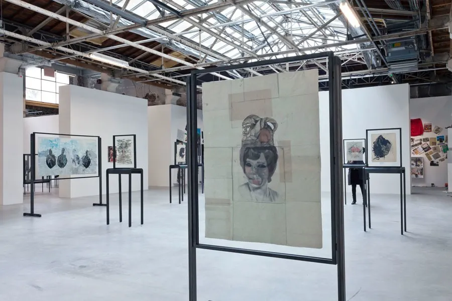 Ellen Gallagher, Installation view of works by Ellen Gallagher, La Triennale—Intense Proximité