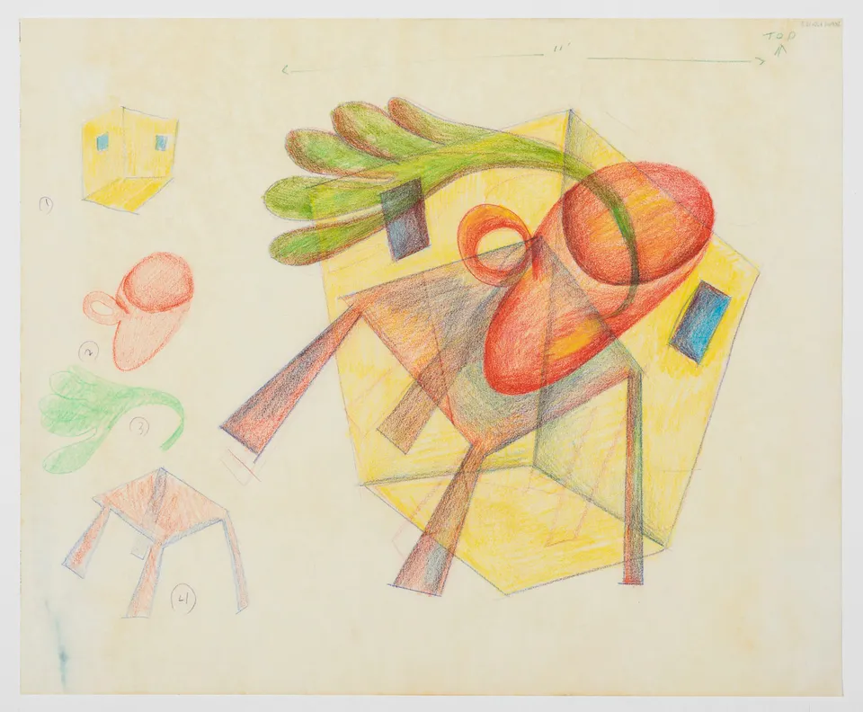 Elizabeth Murray, Study for "Body and Soul"