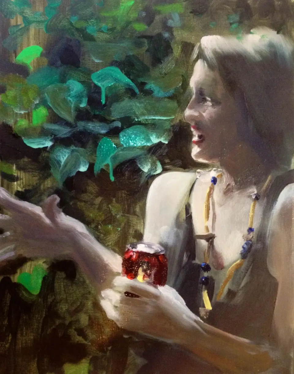 Jenna Gribbon, Study for Tatiana in conversation
