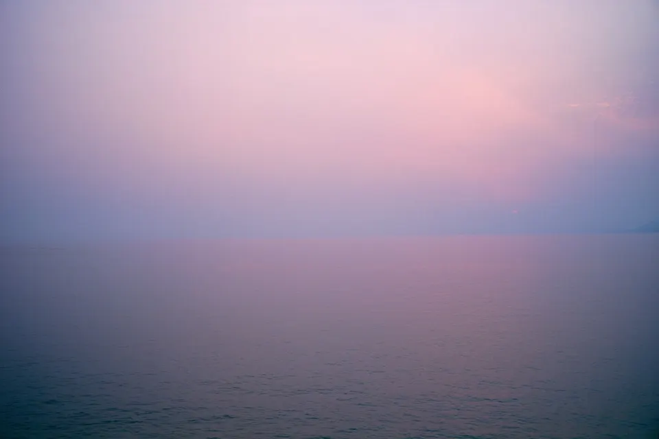 Nan Goldin, Seascape at sunset, Camogli, Italy