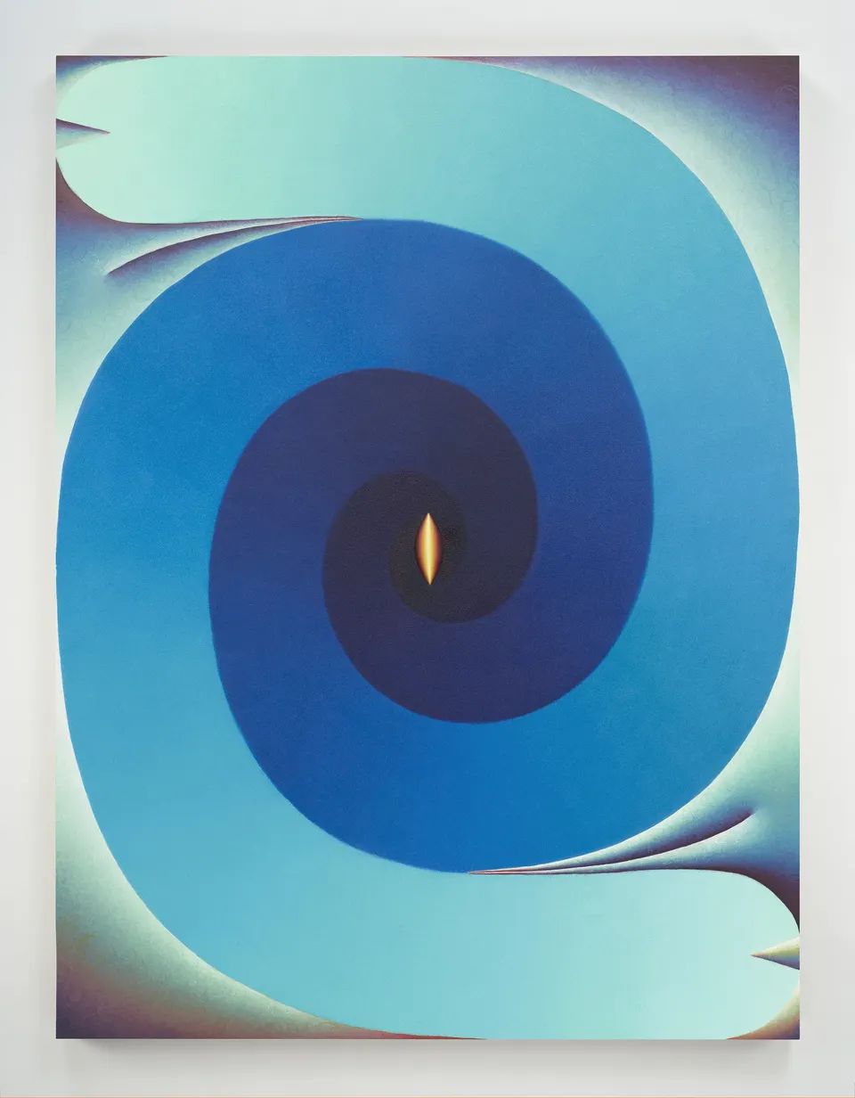 Loie Hollowell, Lingam Twist in Blue and Orange