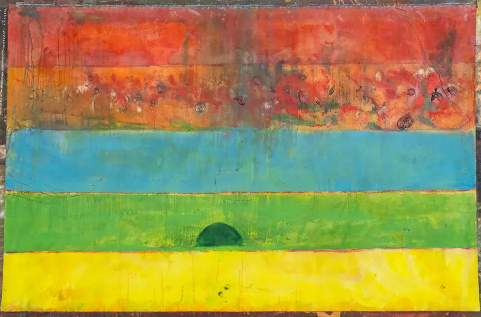 Frank Bowling, On the way too