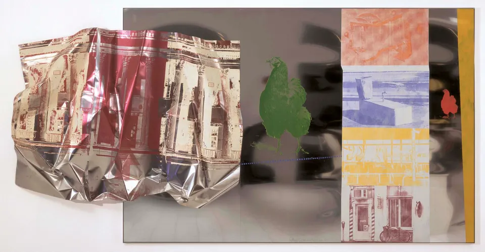 ROBERT RAUSCHENBERG, Washington's Golden Egg / ROCI USA (Wax Fire Works)