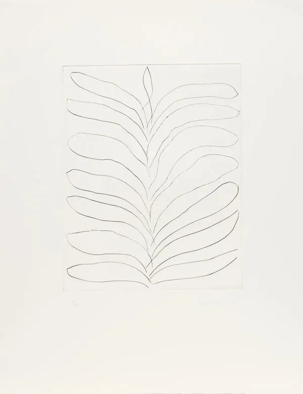 William Turnbull, Leaf Etching 8