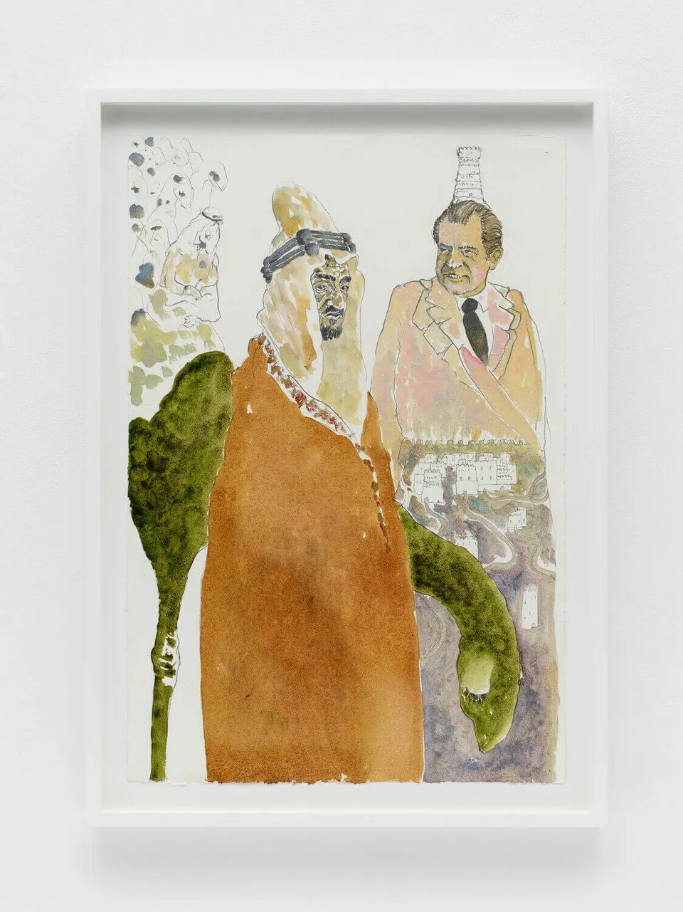 Wael Shawky, The Gulf Project Camp: Drawing # 14