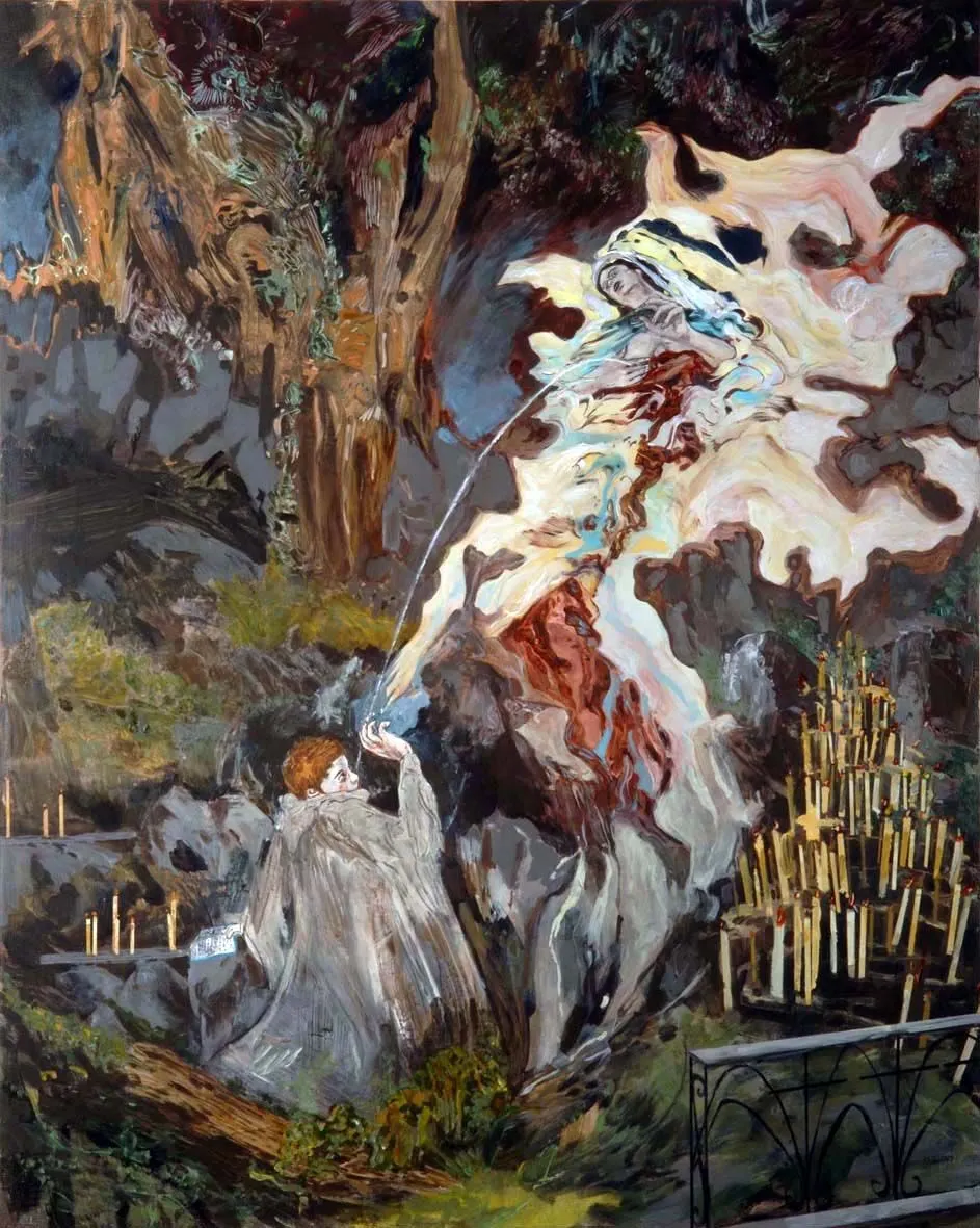 Hernan Bas, The Immaculate lactation of Saint Bernard