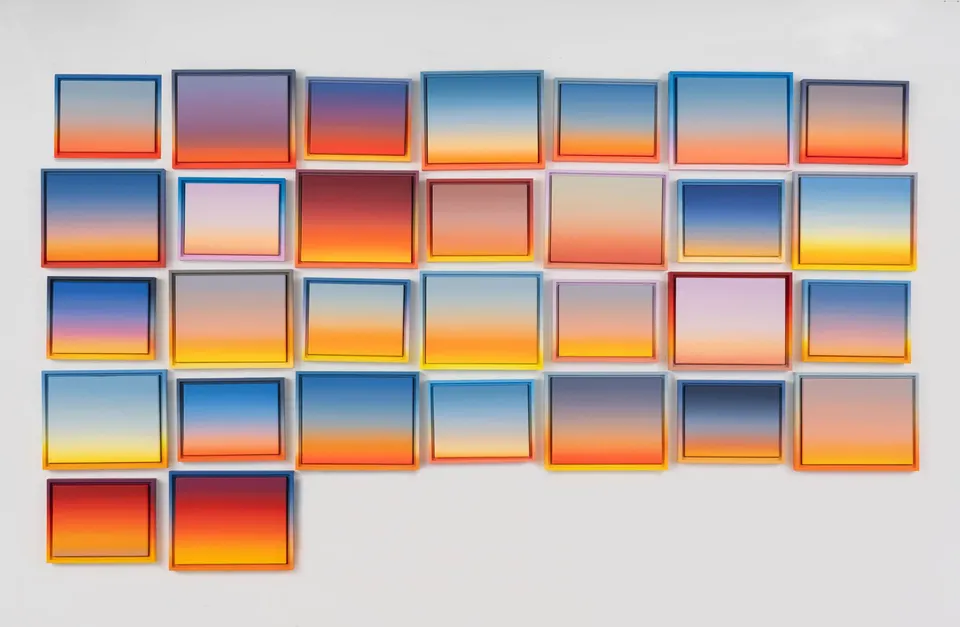 Rob Pruitt, A Month of Sunsets (June 2025) (Long Island)